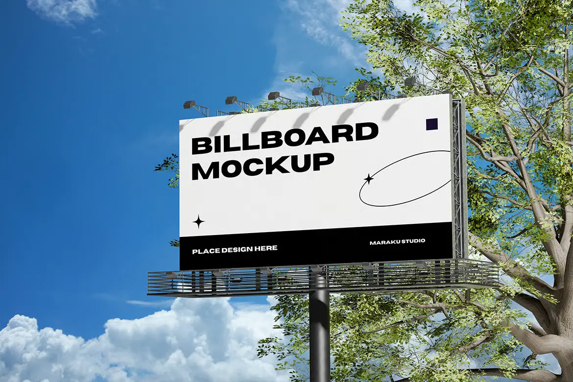 广告牌样机PSD模板 Billboard Mockup