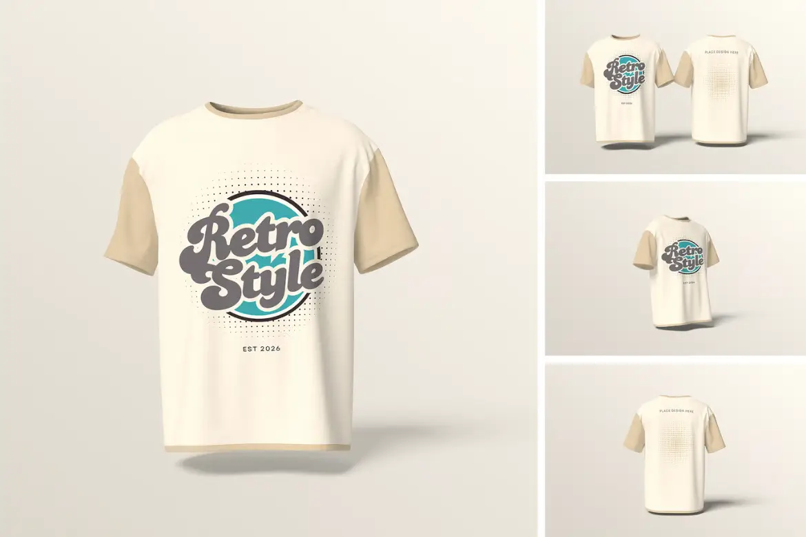 T恤样机PSD模板 T-Shirt Mockup