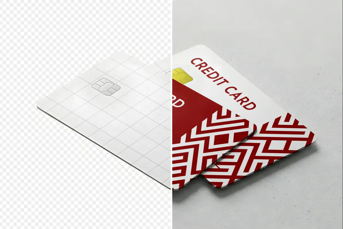 信用卡样机PSD模板 Credit Card Mockup