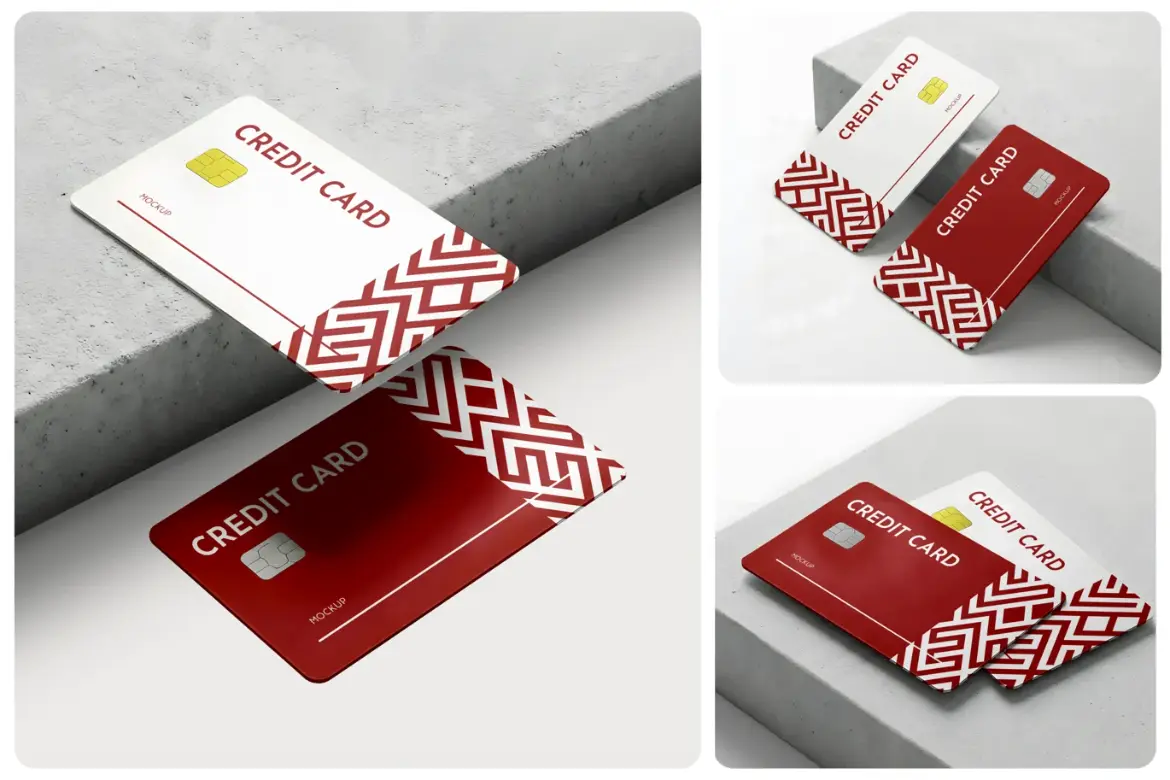 信用卡样机PSD模板 Credit Card Mockup