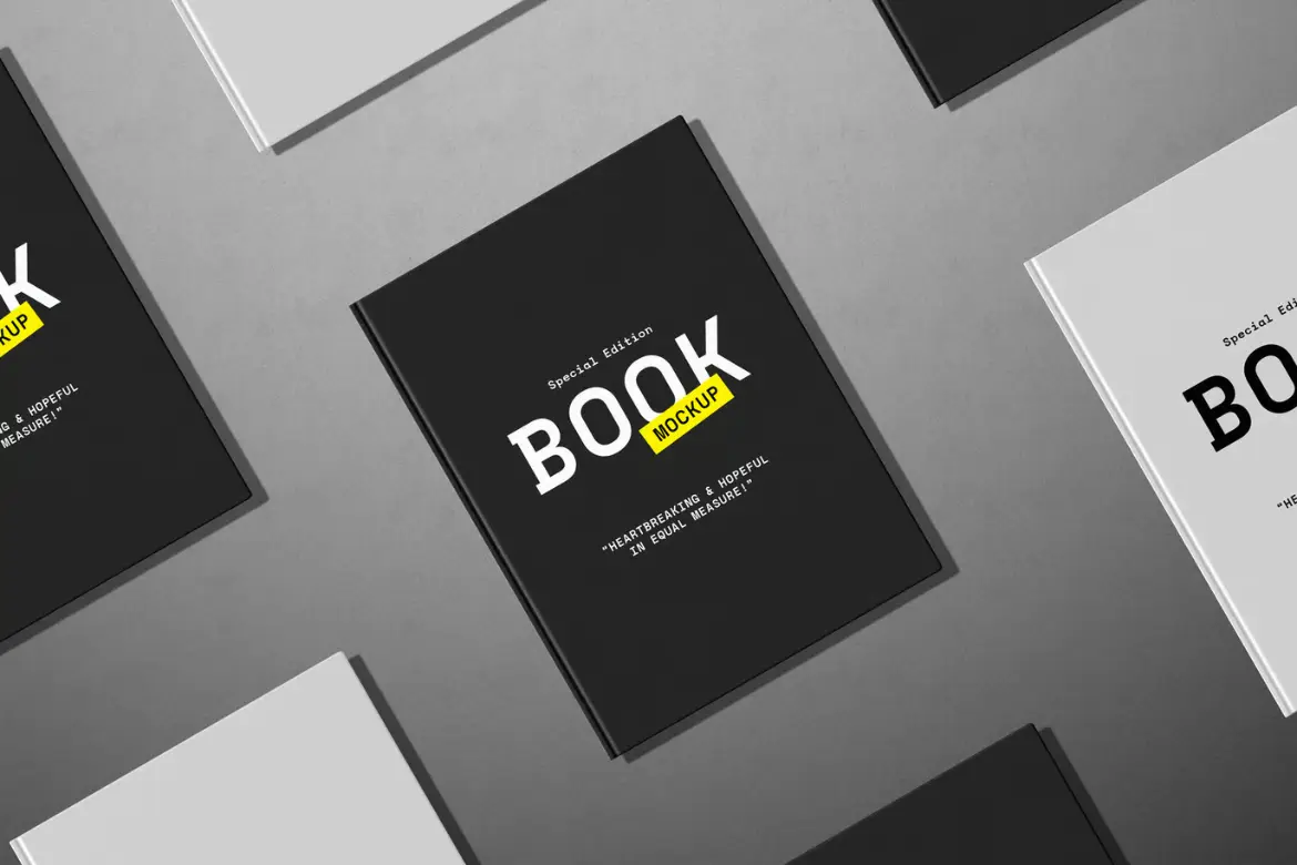书籍场景样机PSD模板 Book Scene Mockup Collection