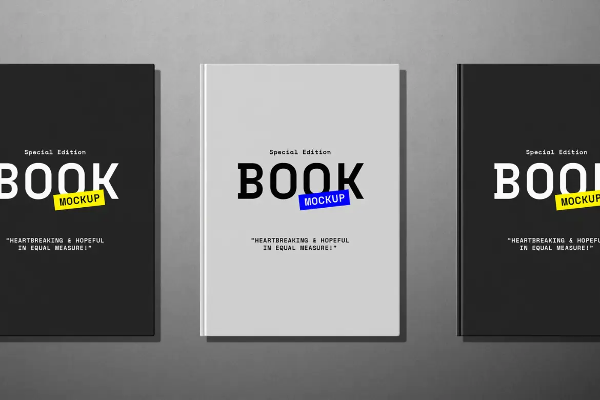 书籍场景样机PSD模板 Book Scene Mockup Collection