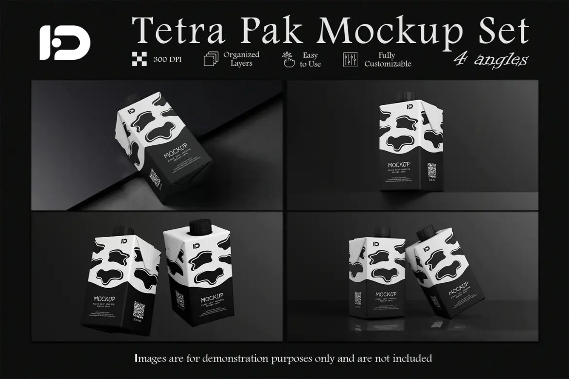 利乐包包装样机套装PSD模板 Tetra Pak Mockup Set
