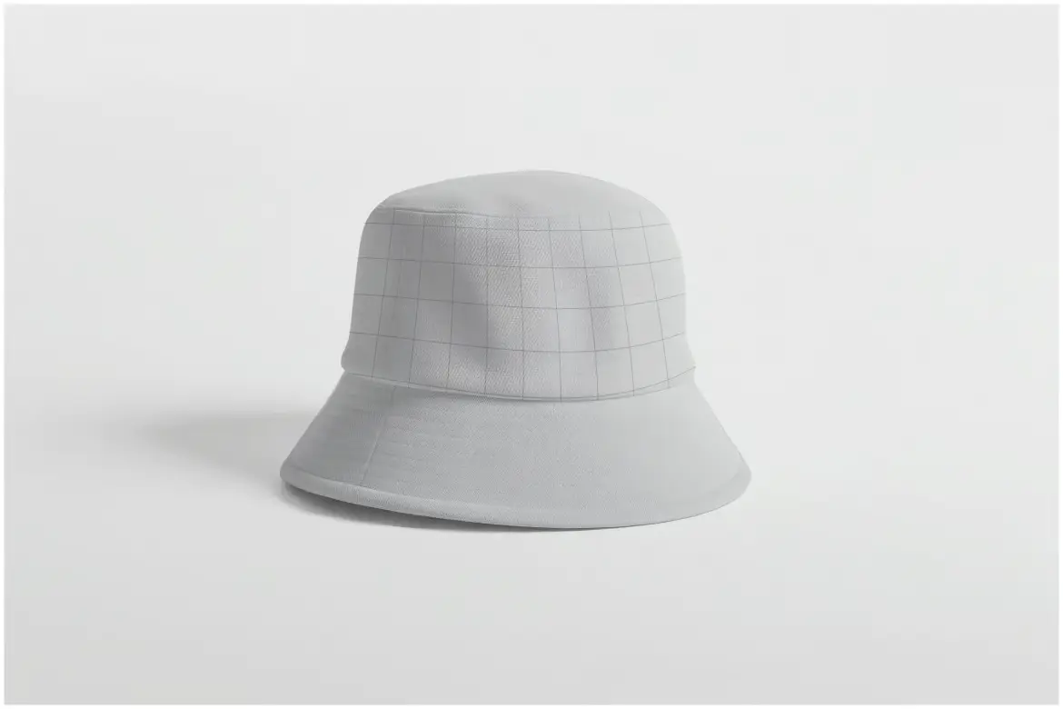 水桶帽样机PSD模板 Bucket Hat Mockup