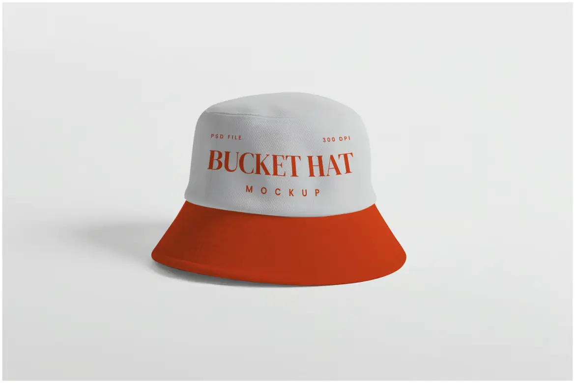 水桶帽样机PSD模板 Bucket Hat Mockup