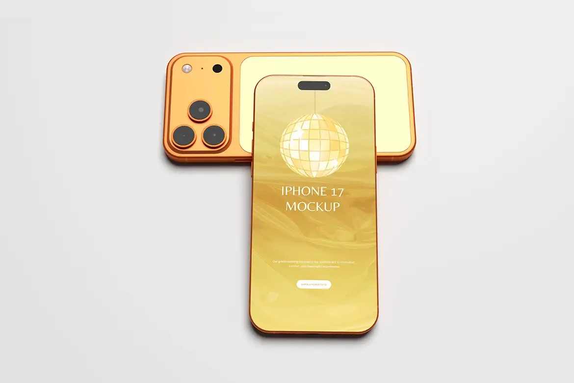 iPhone 17 Pro 样机PSD模板 iPhone 17 Pro Mockup