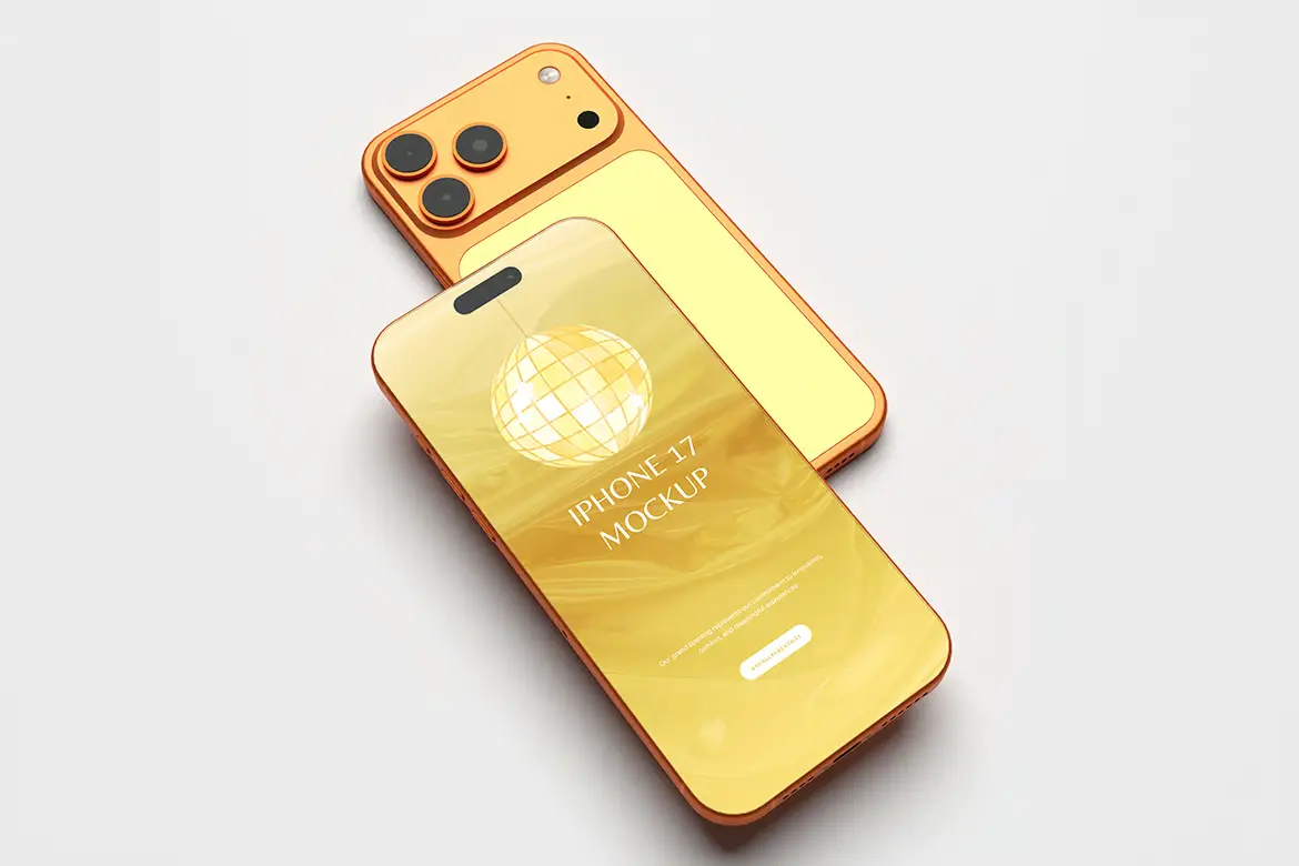 iPhone 17 Pro 样机PSD模板 iPhone 17 Pro Mockup