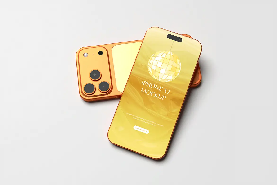iPhone 17 Pro 样机PSD模板 iPhone 17 Pro Mockup