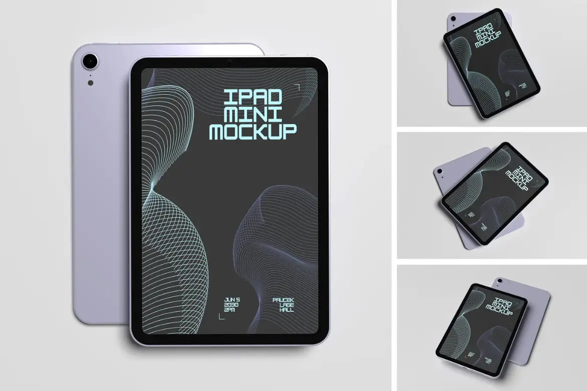 iPad Mini 样机PSD模板 iPad Mini Mockup