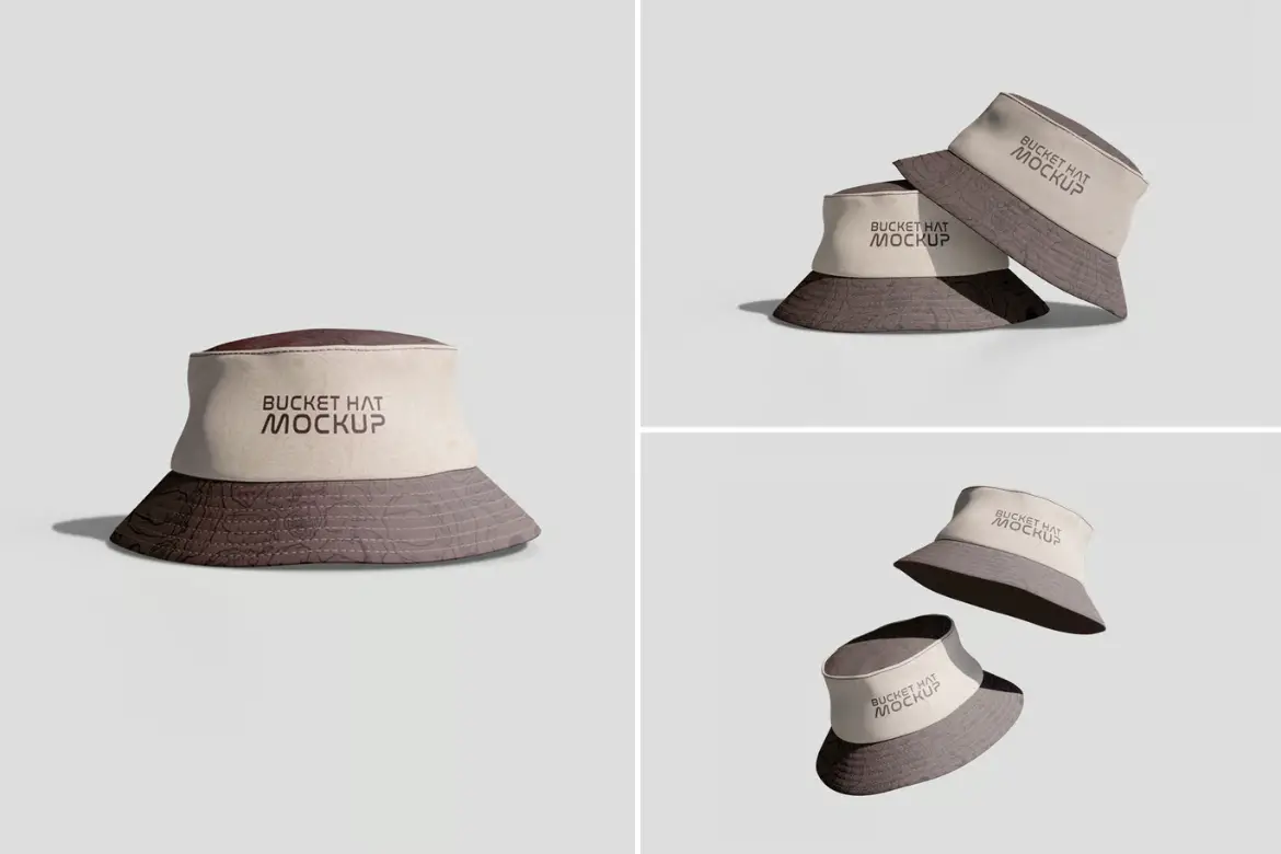 渔夫帽样机PSD模板 Bucket Hat Mockup