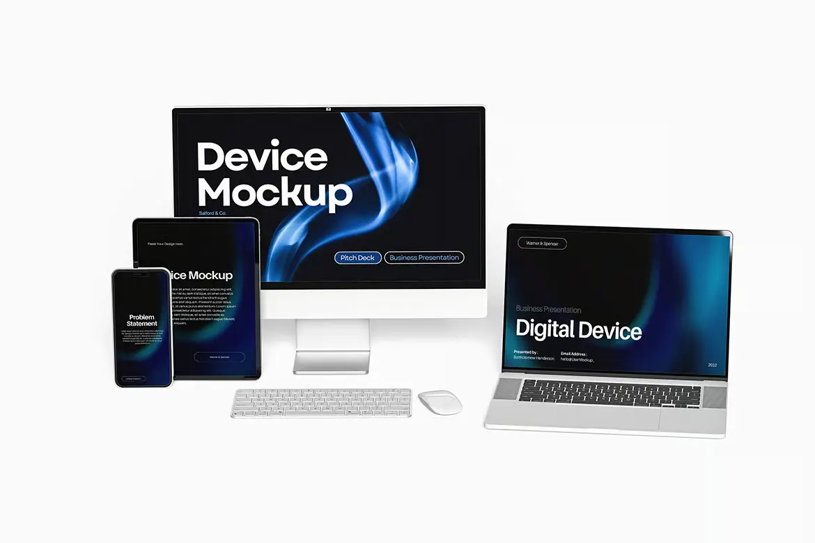 数字设备样机PSD模板 Digital Device Mockup