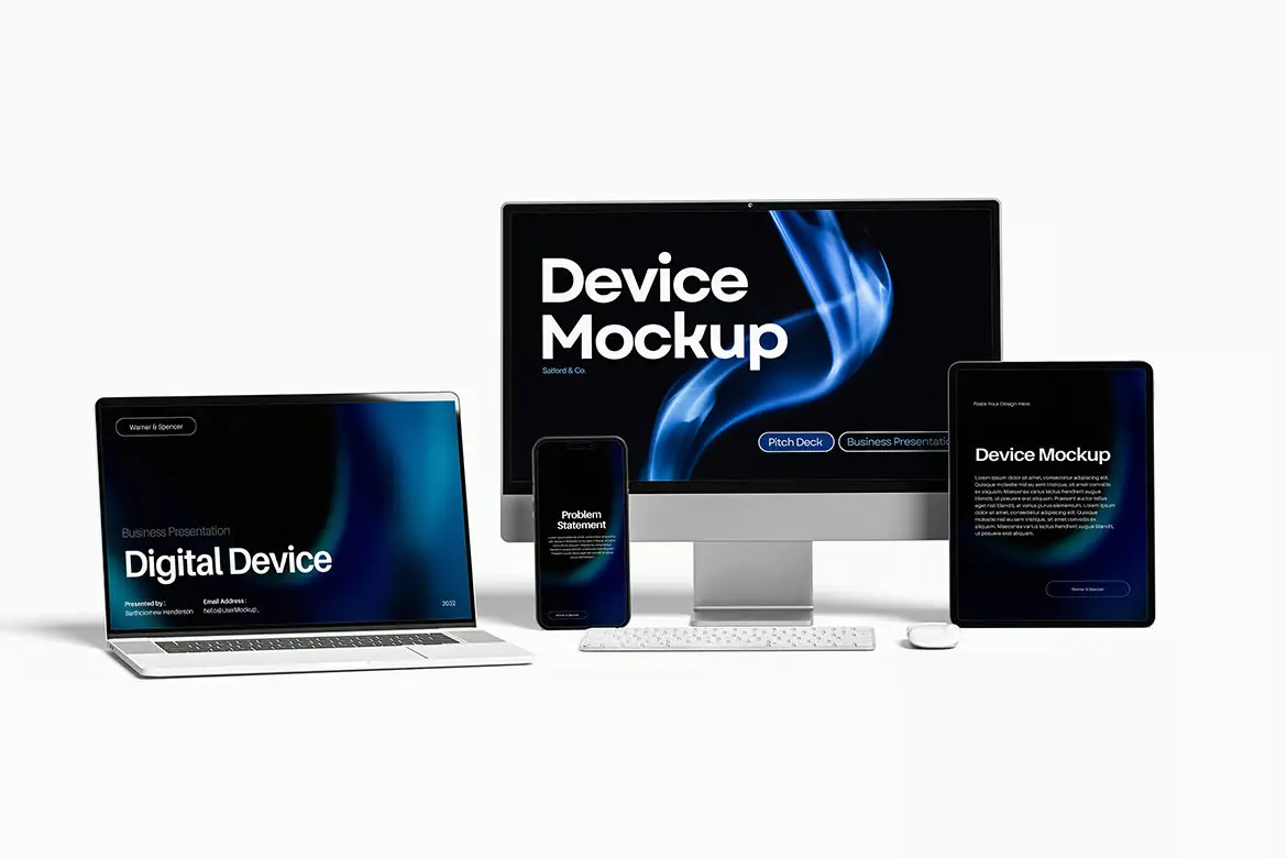数字设备样机PSD模板 Digital Device Mockup