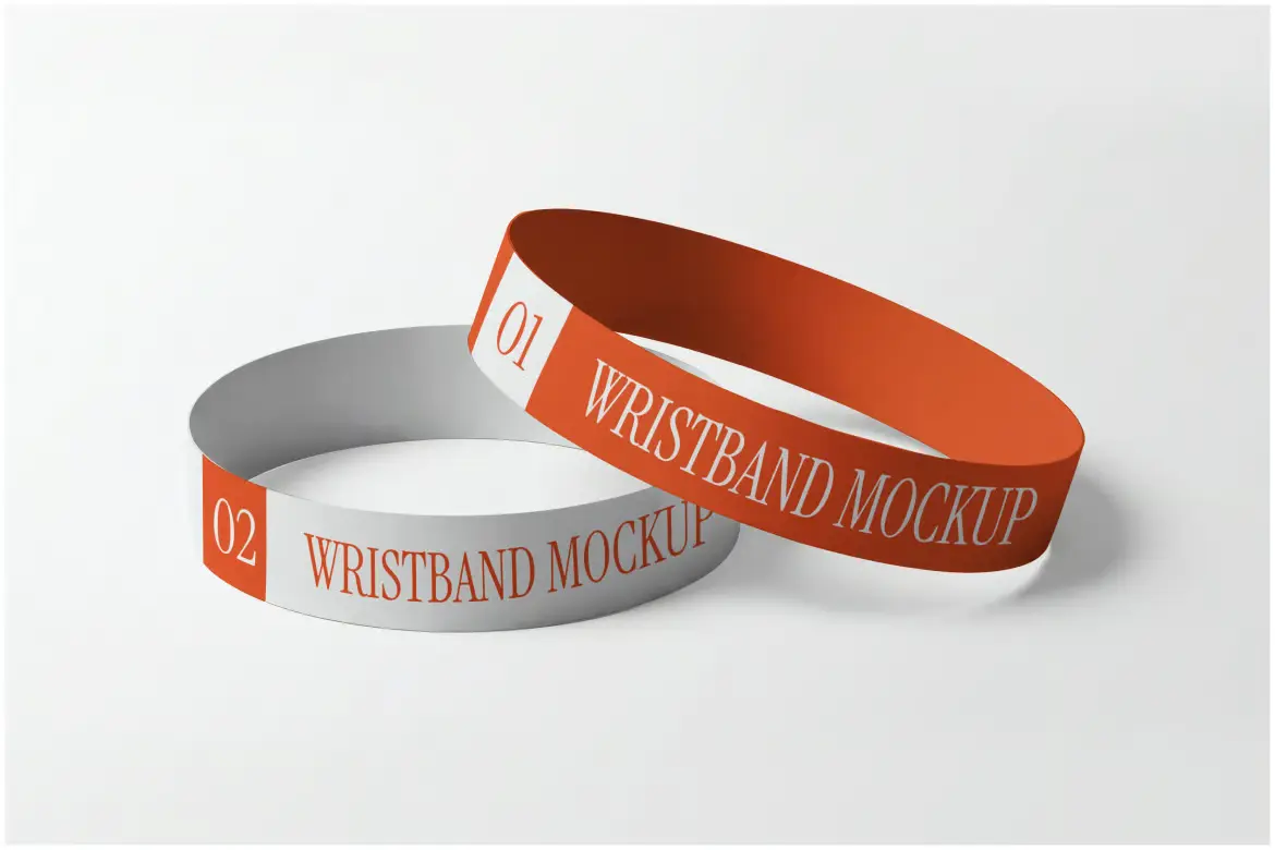 硅胶腕带样机PSD模板 Wristband Mockup