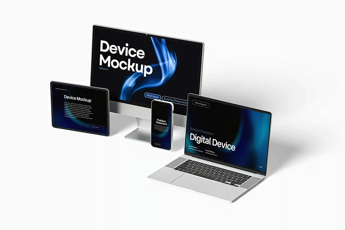 数字设备样机PSD模板 Device Mockup
