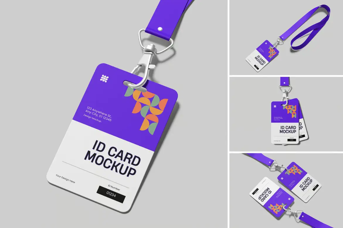 工牌样机PSD模板 ID Card Mockup
