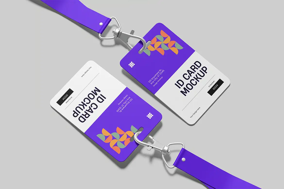 工牌样机PSD模板 ID Card Mockup