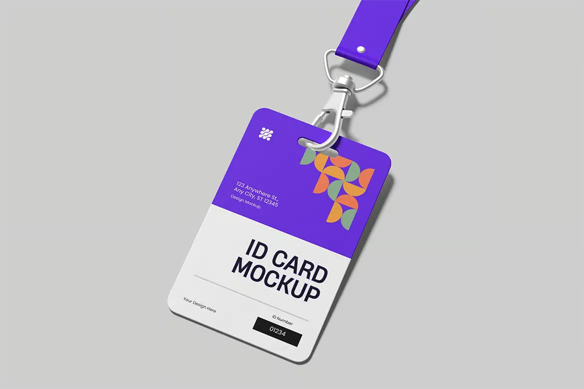 工牌样机PSD模板 ID Card Mockup