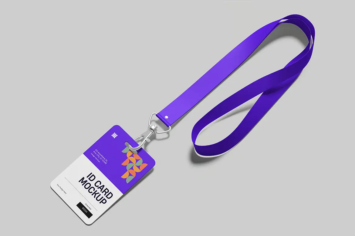 工牌样机PSD模板 ID Card Mockup