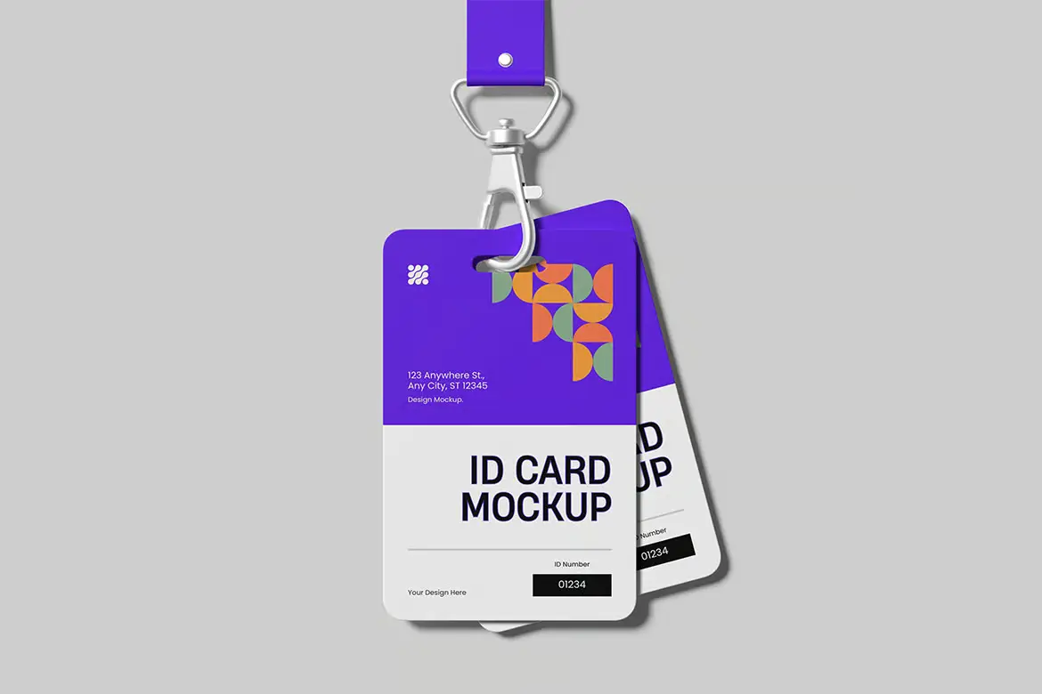 工牌样机PSD模板 ID Card Mockup