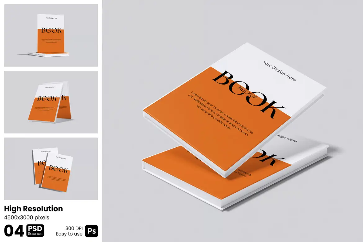 书籍样机PSD模板 Book Mockup