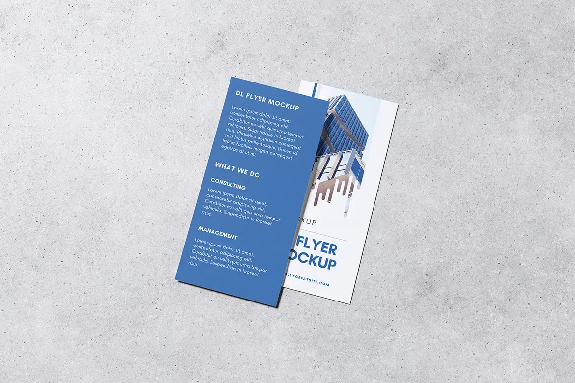 DL传单样机PSD模板 Dl Flyer Mockup