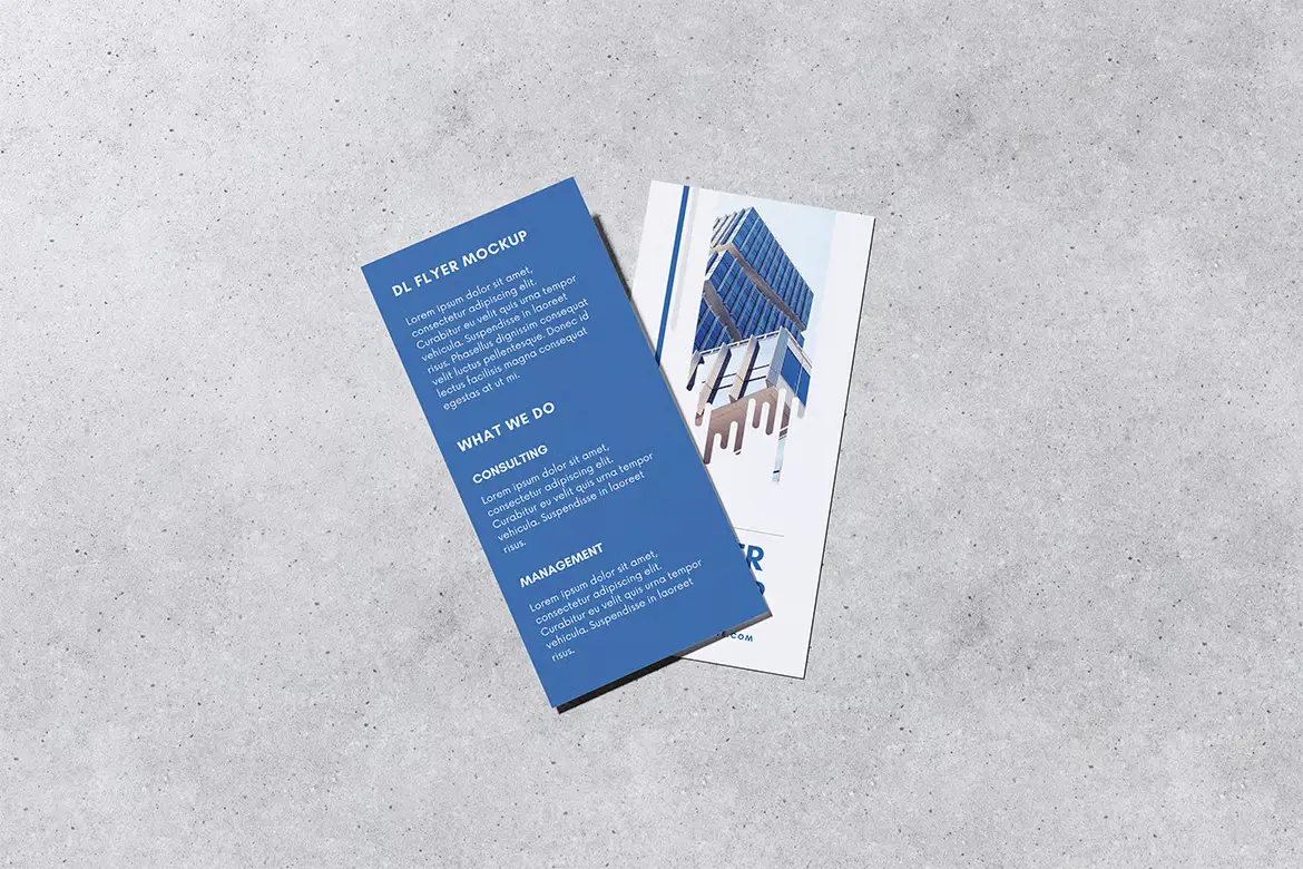 DL传单样机PSD模板 Dl Flyer Mockup