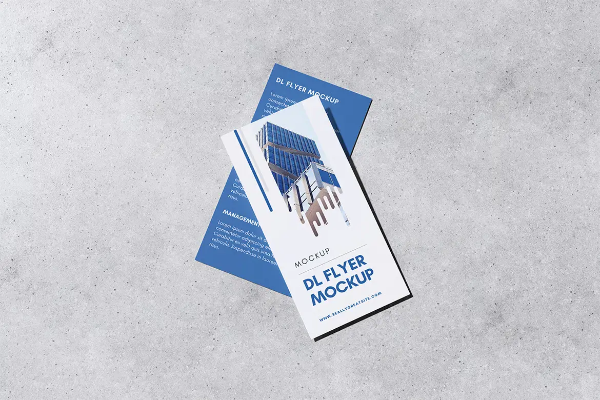 DL传单样机PSD模板 Dl Flyer Mockup