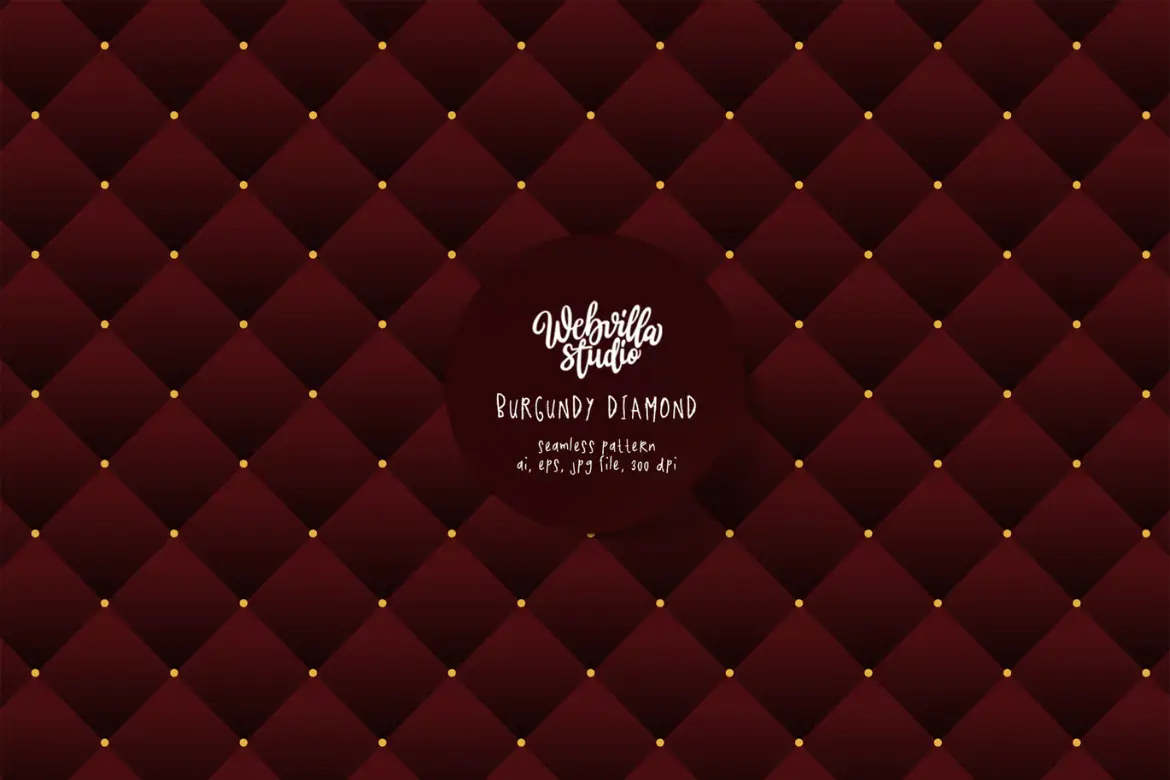 勃艮第红菱形矢量图案 Burgundy Diamonds Vector Pattern