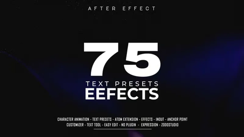 动态排版文字预设动画AE套件 Dynamic Kinetic Typography Presets Suite