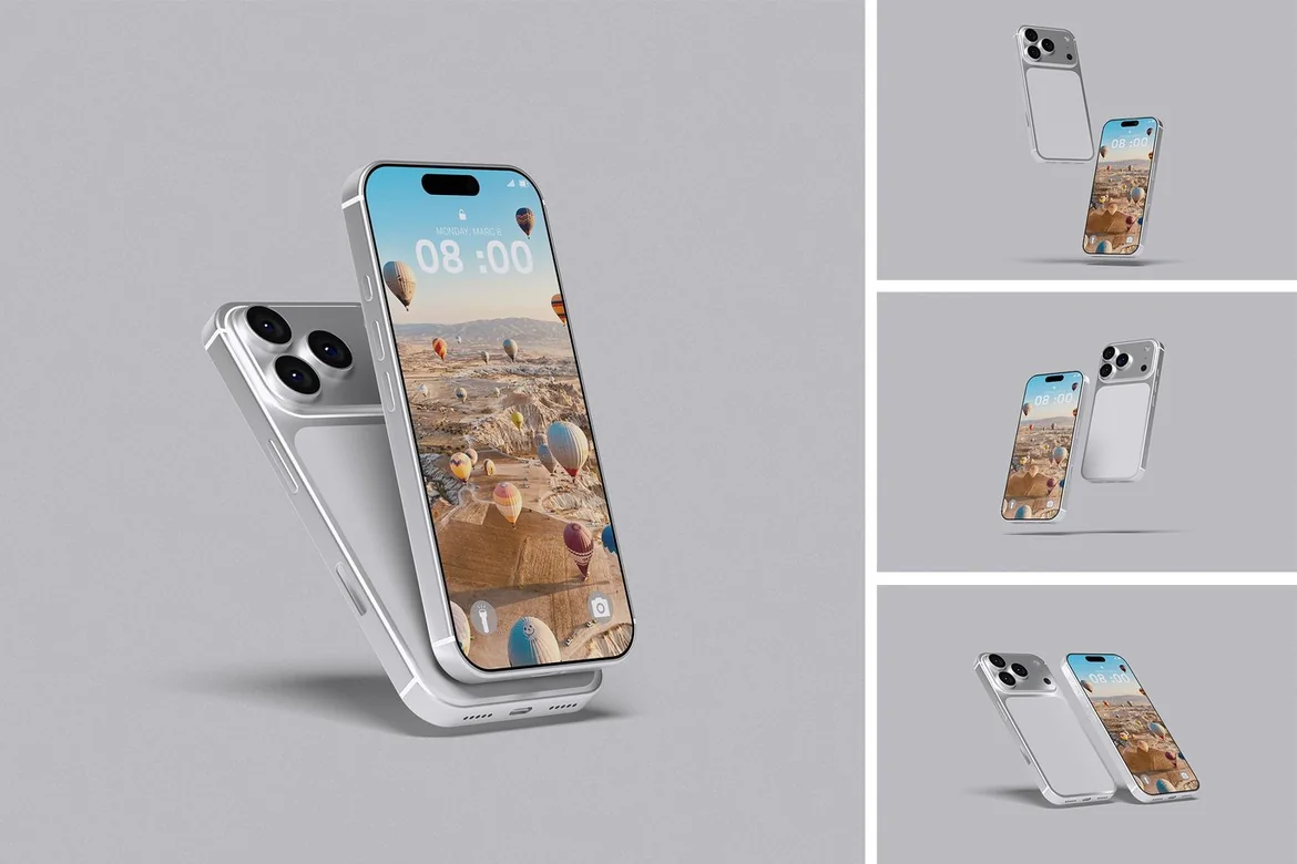 高品质写实iPhone PSD样机素材