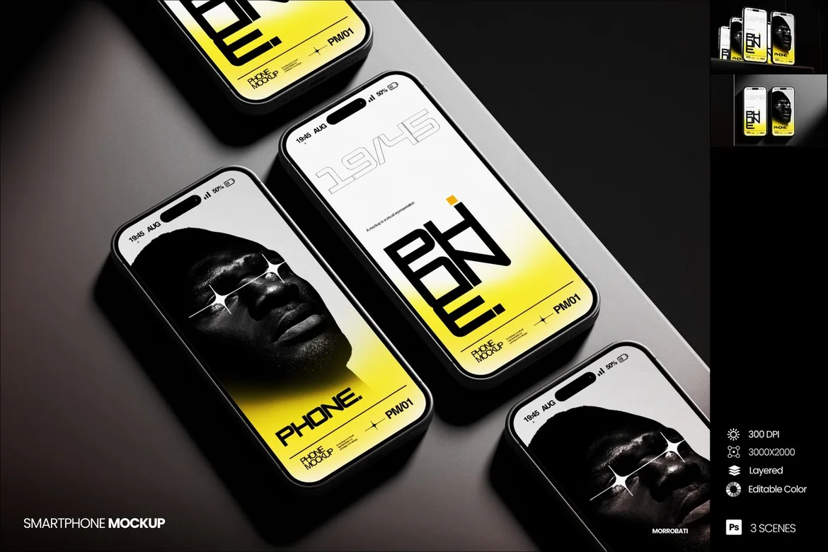智能手机 PSD样机素材